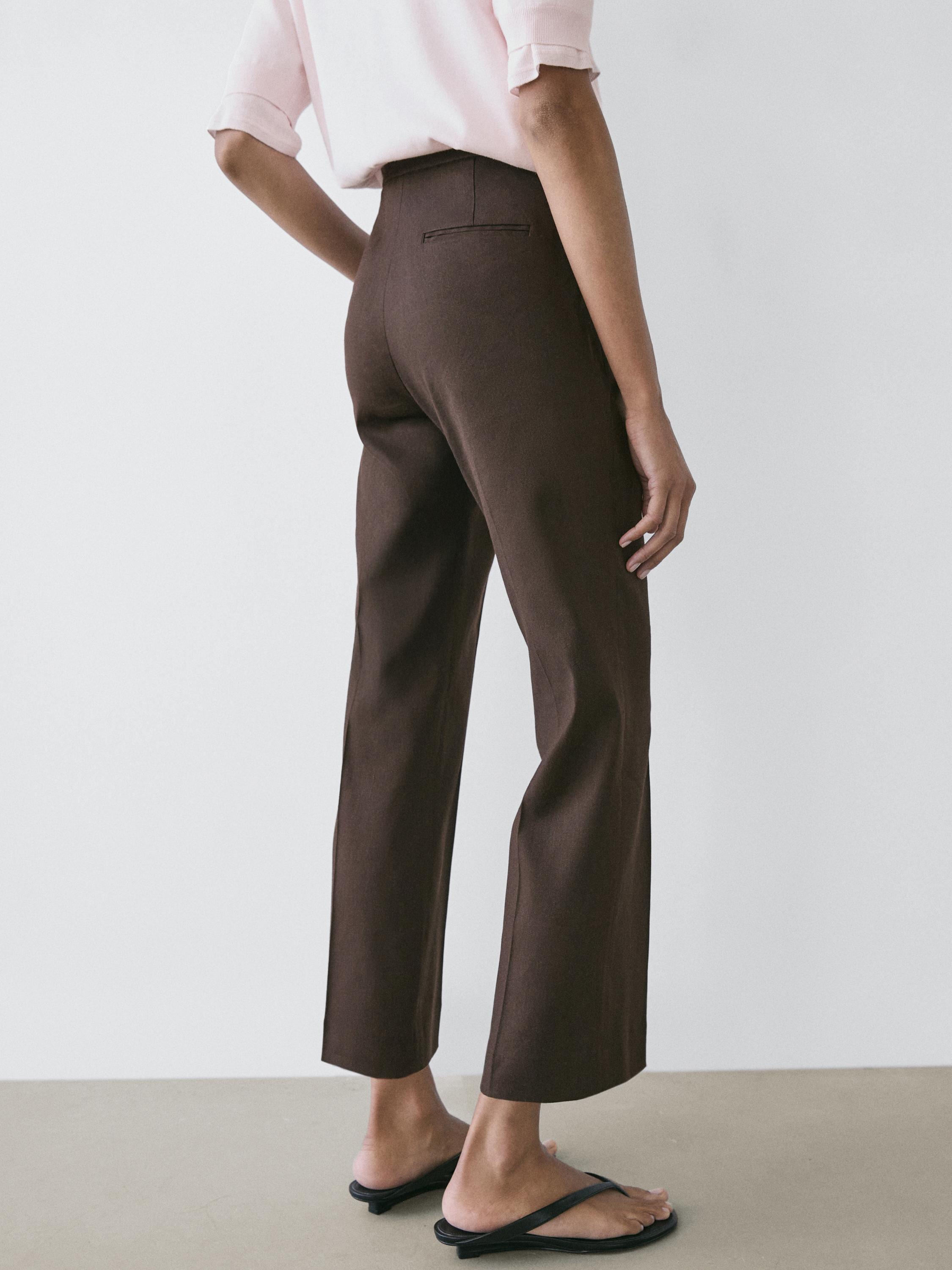 Pantalon quick-flare en lin
